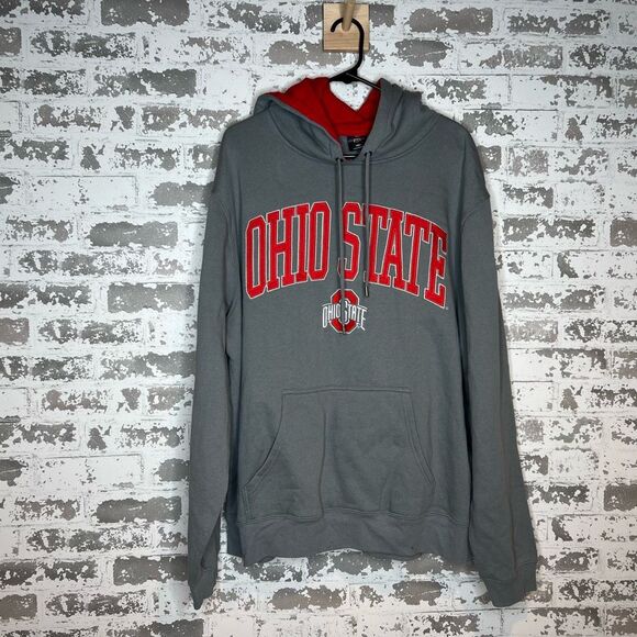 Scarlet and gray Ohio state buckeyes hoodie - Picture 1 of 5
